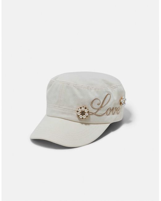 Stradivarius Gray Love kappe
