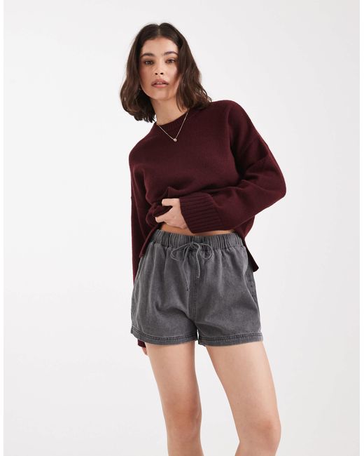 ASOS Red Denim jogger Short