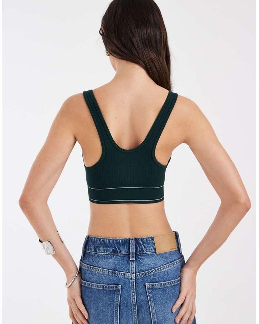 Bralette Lacoste de color Green