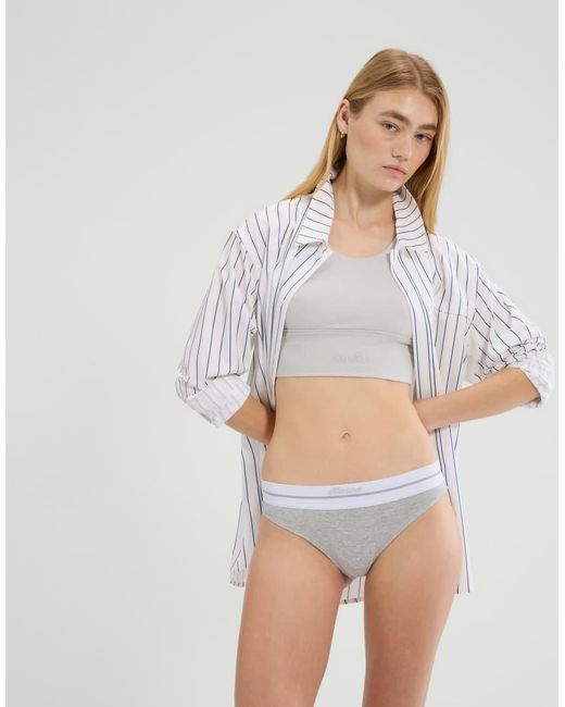 Ellesse Gray Solofra Brief 3 Pack