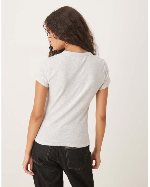 Abercrombie & Fitch White Super Soft Short Sleeve Crew Neck T-Shirt