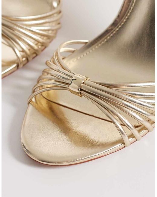 Mango White High Metalic Heel