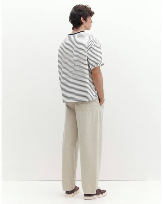 Pull&Bear – weite jogginghose in White für Herren