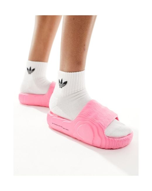 Adidas Originals Pink Adilette 22 Slides