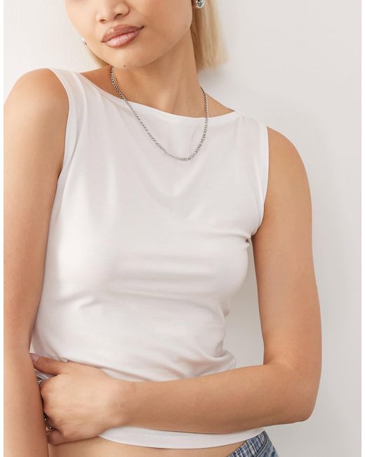 Weekday White – annie – superweiches tanktop
