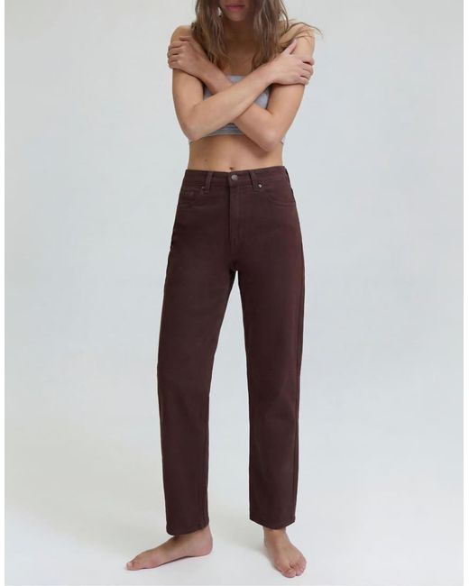 Pull&Bear Brown Petite High-waist Mom Fit Jeans