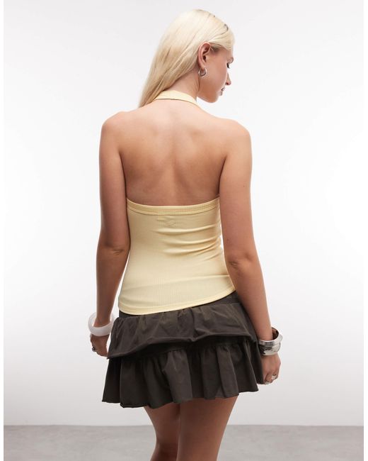 Collusion Natural Halter Neck Top