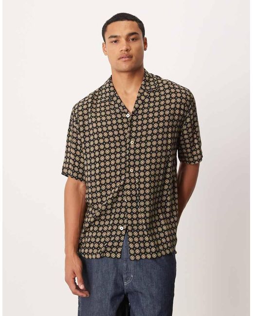 Mango Brown Relaxed Shirt for men