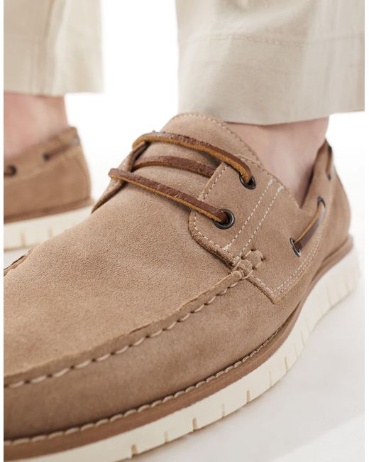 ASOS Natural Boat Shoes for men