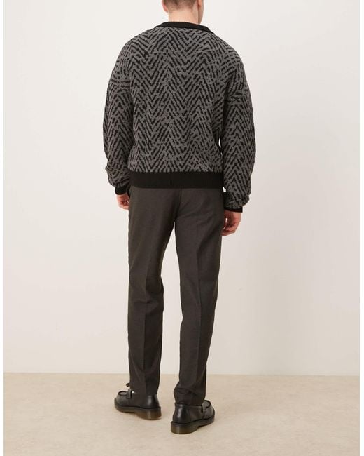 Abercrombie & Fitch Black Pull On Loose Trousers for men