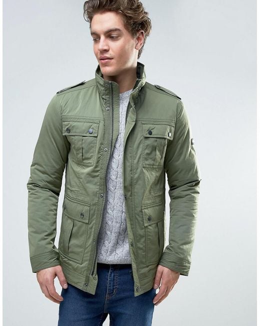 Tommy Hilfiger Denim Four Pocket Military Field Jacket in Green for Men |  Lyst