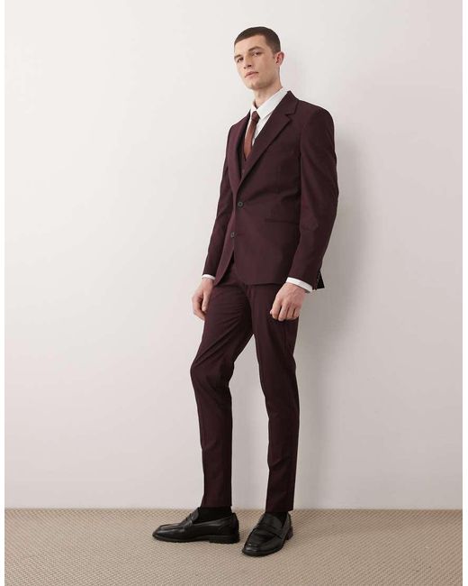 ASOS Purple Skinny Suit Jacket for men