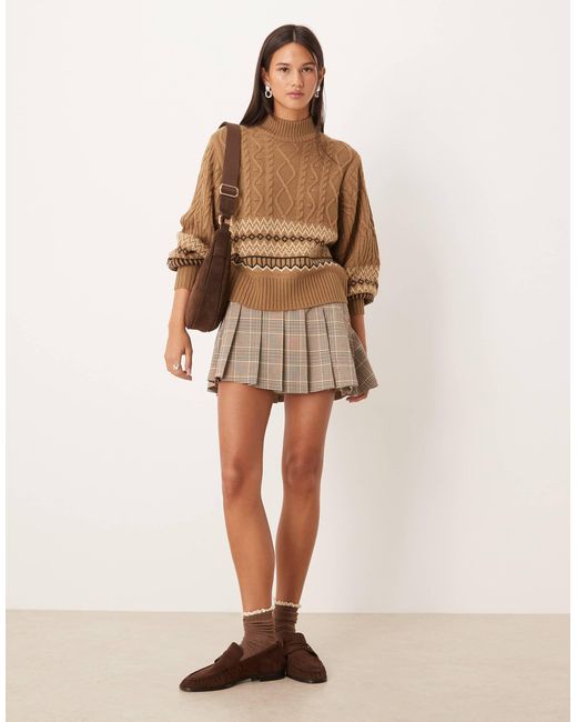 Threadbare Brown – grobstrickpullover