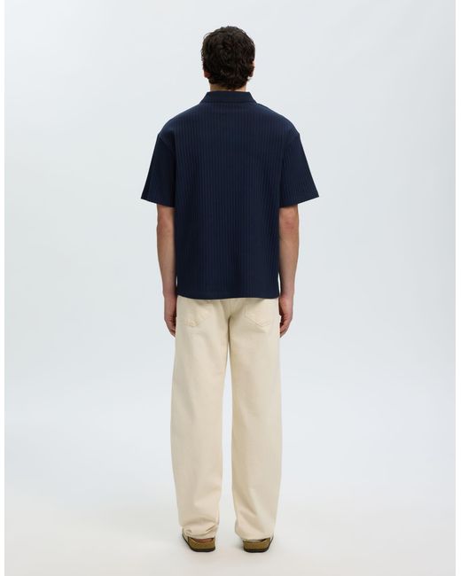 SELECTED – polohemd in Blue für Herren