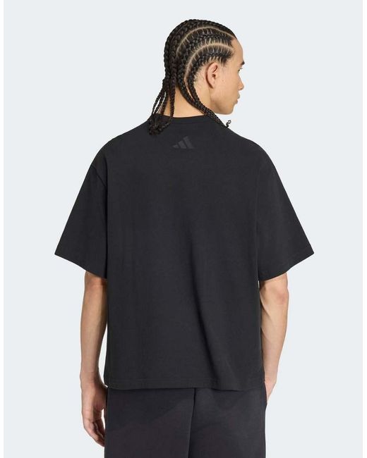 Adidas Originals Blue Soft Lux Graphic Tee for men