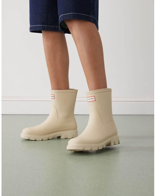 Hunter Black Downpour Short Wellington Boots