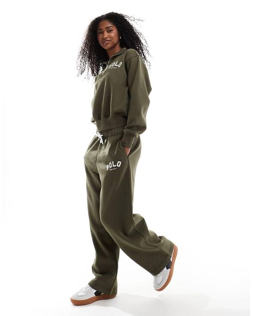 Joggers Verde Oscuro De Pernera Ancha De (Parte De Un Conjunto) Polo Ralph Lauren de color Green