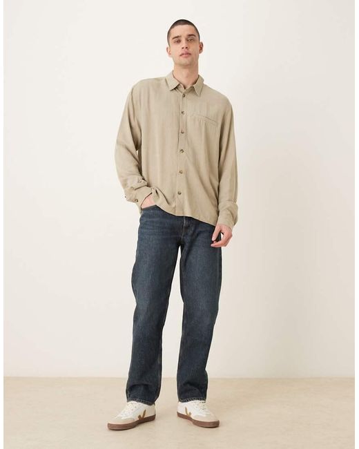 ASOS Gray Relaxed Shirt for men