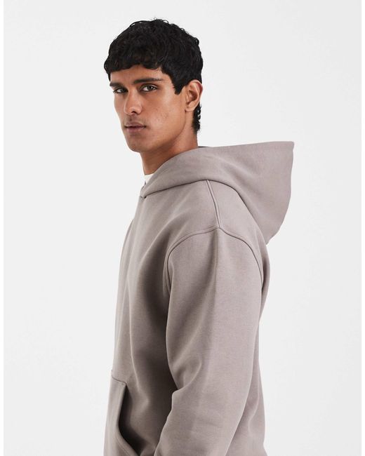 ASOS – basic-kapuzenpullover in Gray für Herren