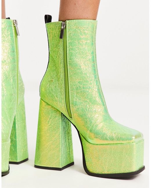 Shellys London Boots in Green | Lyst