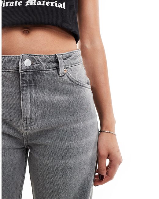 Monki Gray – naoki – locker geschnittene jeans