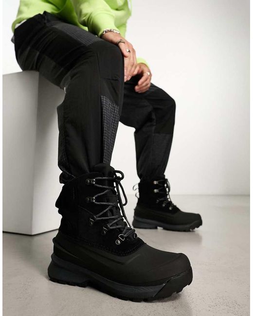 The North Face Black Chilkat V Lace Up Waterproof Hiking Boots for men