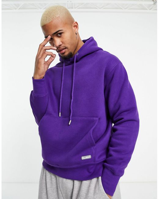 Pull&Bear Purple Hoodie for men