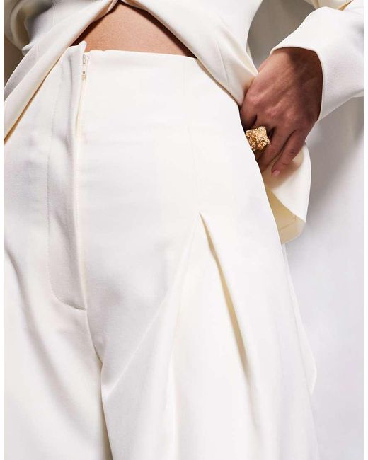 ASOS White Co-ord Tailored Longline Shorts