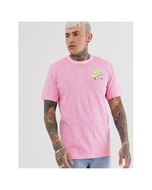 Nike – T-Shirt in Pink für Herren