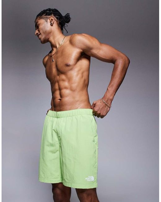 The North Face Green W Logo Swimming Shorts for men