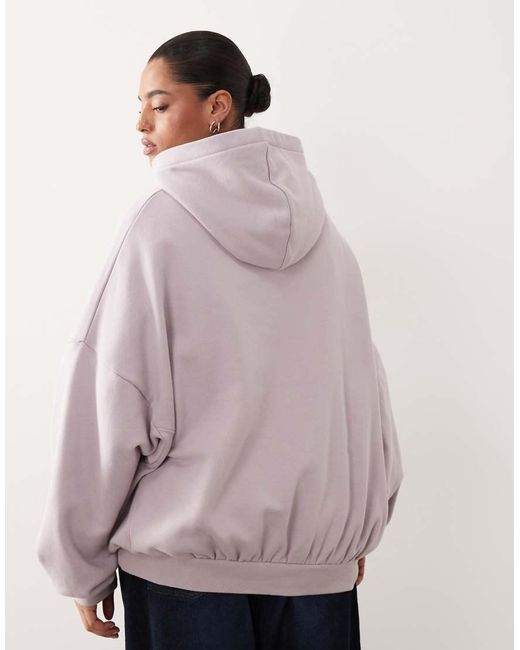 ARRANGE Purple Curve Oversized Premium Heavy Weight Hoodie