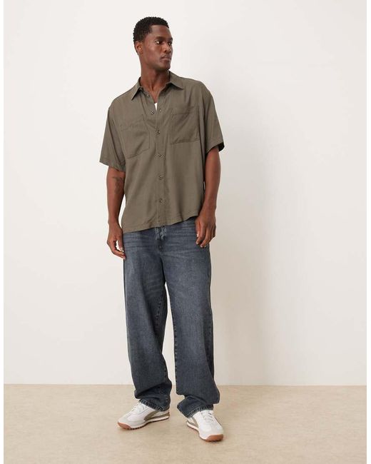 ASOS Brown Relaxed Shirt for men