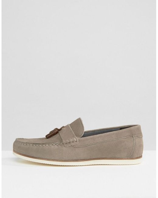 grey suede loafers asos tassel loafers in grey suede in grey for lyst grey suede loafers asos tassel loafers in grey suede in grey for lyst