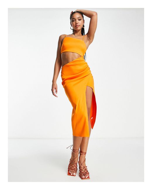 apotheosis structured strappy woven prom dress