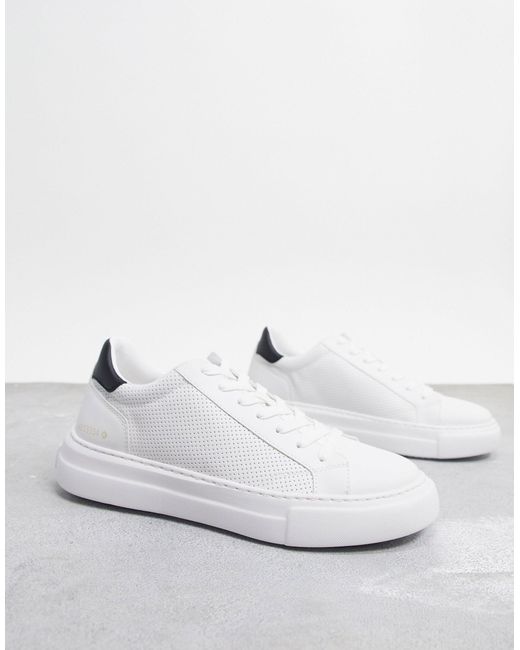 Zapatillas blancas con suela gruesa y talón en contraste Pull&Bear de hombre  de color Blanco | Lyst