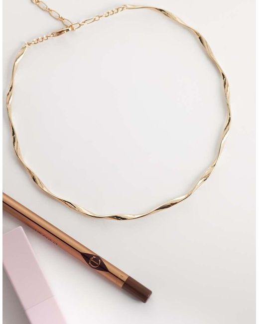 ASOS Natural Asos Design Curve Twisted Torque Choker