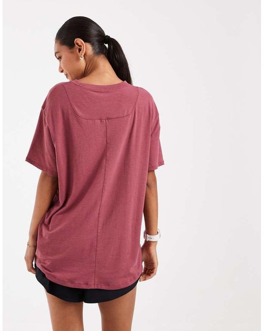 Nike Red One Dri-Fit Relaxed Short Sleeve Top