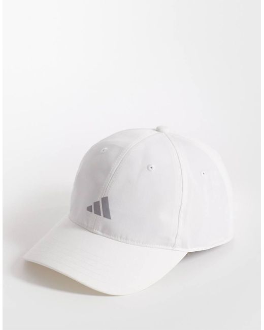 Adidas Originals White Adidas Running Mesh Cap