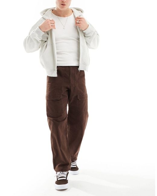 Gramicci White Canvas Pocket Trouser for men