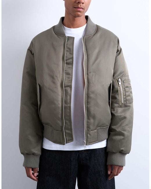 Topman White Ma1 Bomber Jacket for men