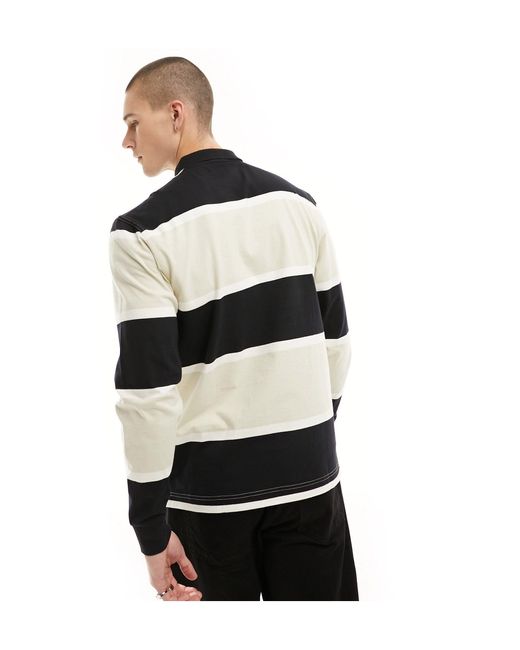 Fred Perry White Bold Stripe Polo for men