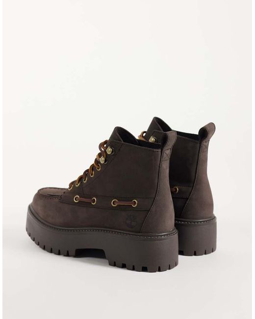 Timberland Brown Stone Street Mid Lace Up Boot