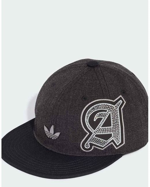 Adidas Originals Black Premium Rhinestone Cap