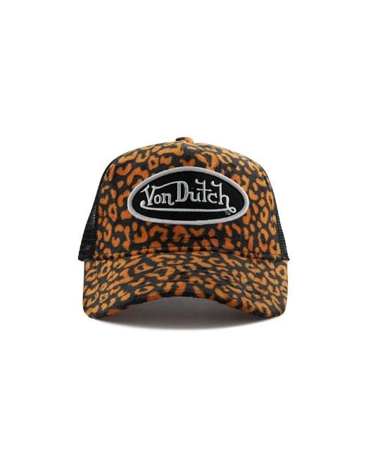 Von Dutch Orange Vanimal Trucker Cap for men