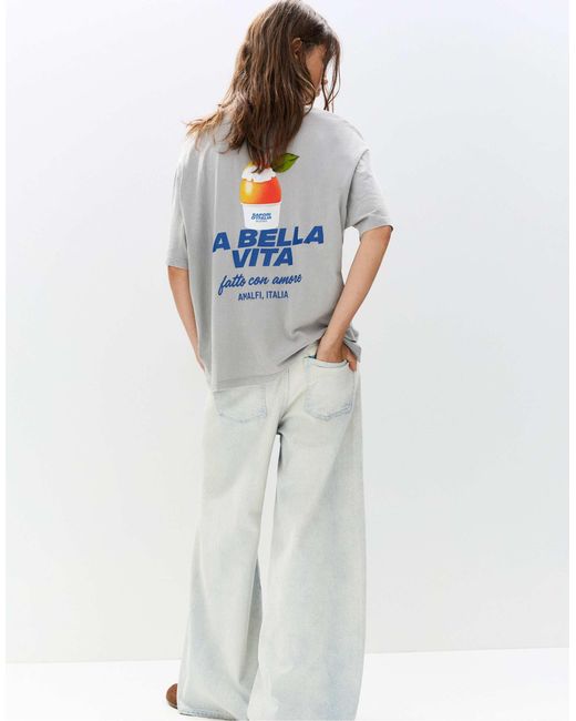 Pull&Bear Blue – t-shirt