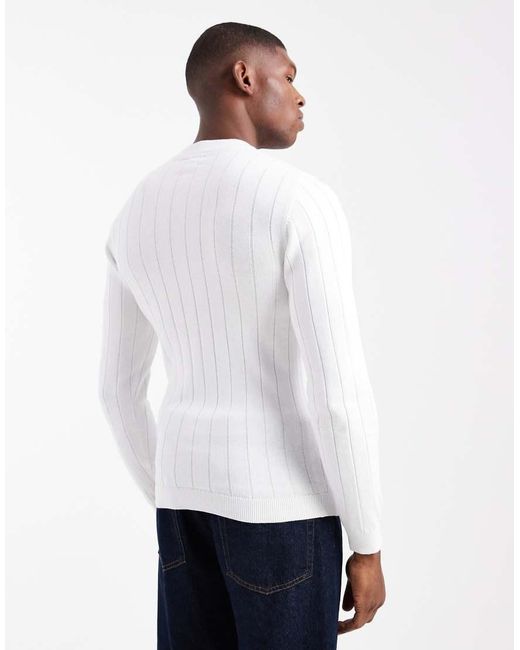 ASOS Blue 2 Pack Muscle Fit Rib Knit T-shirts for men