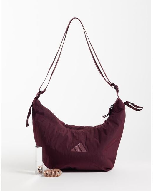 Adidas Originals Purple Adidas Training Nylon Shoulder Bag