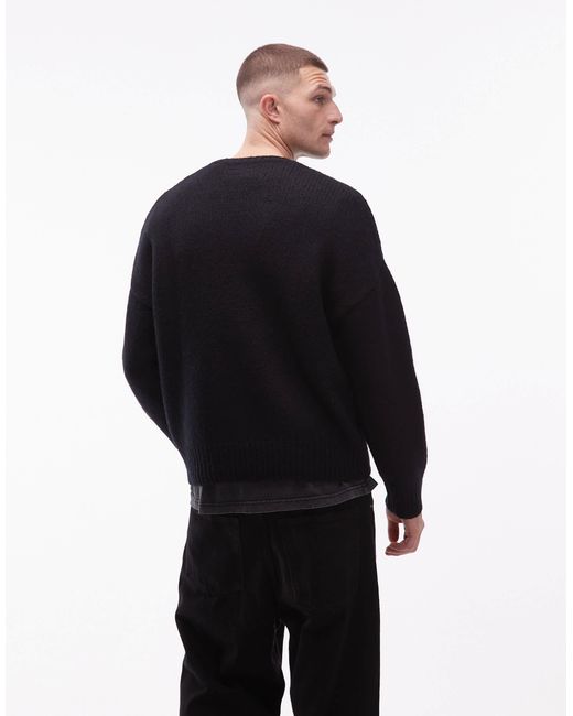 AllSaints – strickpullover in Black für Herren