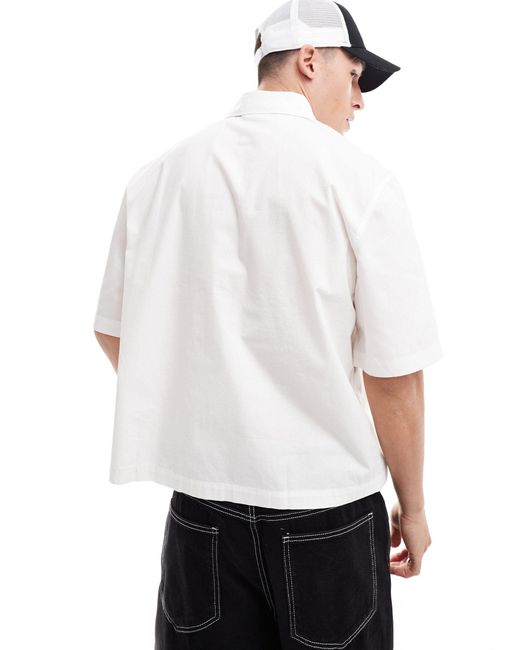 Tom - camicia a maniche corte bianca di Weekday in White da Uomo