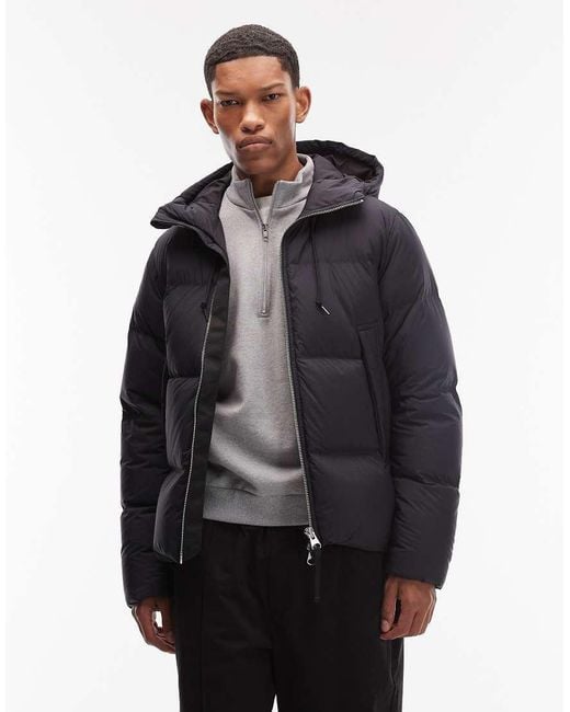 ARKET Gray Down Filled Puffer Jacket With Hood for men